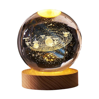 Lampe galaxie et planètes 3D